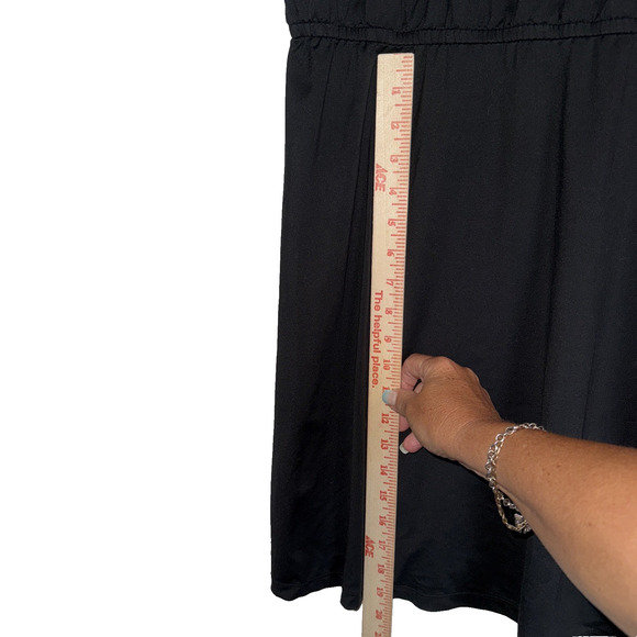 Prana Dress‎ SzXL Black Built-in Bra Active Casual Athleisure Sleeveless - Picture 7 of 11
